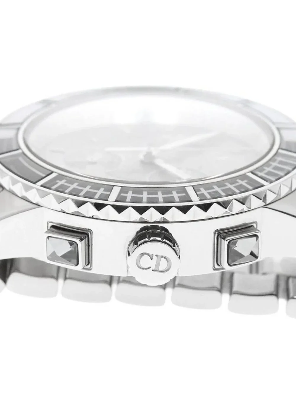 Dior crystal CD114312 Chronograph gray Dial Quartz Men's Watch_965438